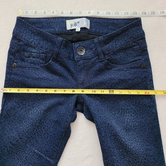 Jolt | NWOT Leopard Print Blue-on-Blue Women's Small Jeans - Picture 3 of 13